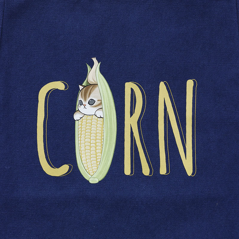 mofusand Mofumofu Marche Tote Bag Corn Navy