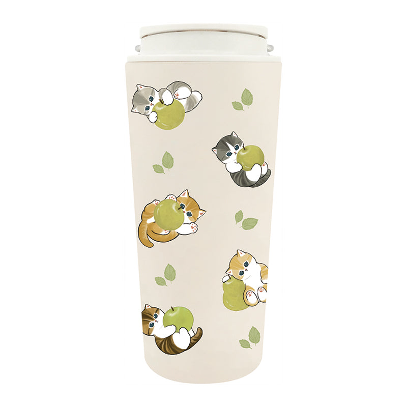 mofusand 携带热绝缘凉爽的玻璃杯430毫升(水果猫)