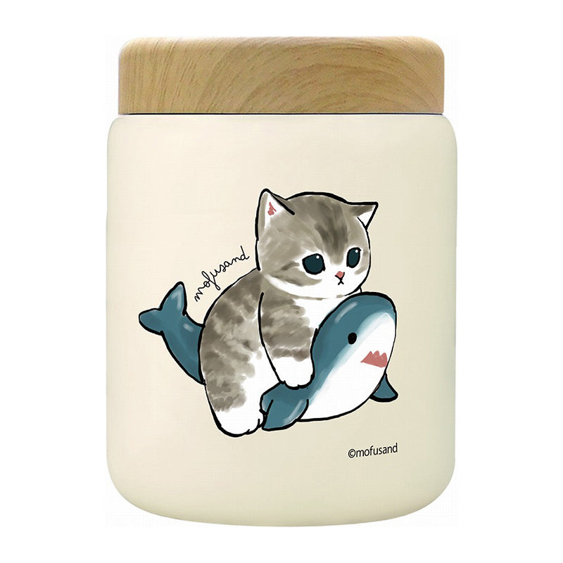 mofusand Stainless steel soup pot 400ml (Shark Meow)