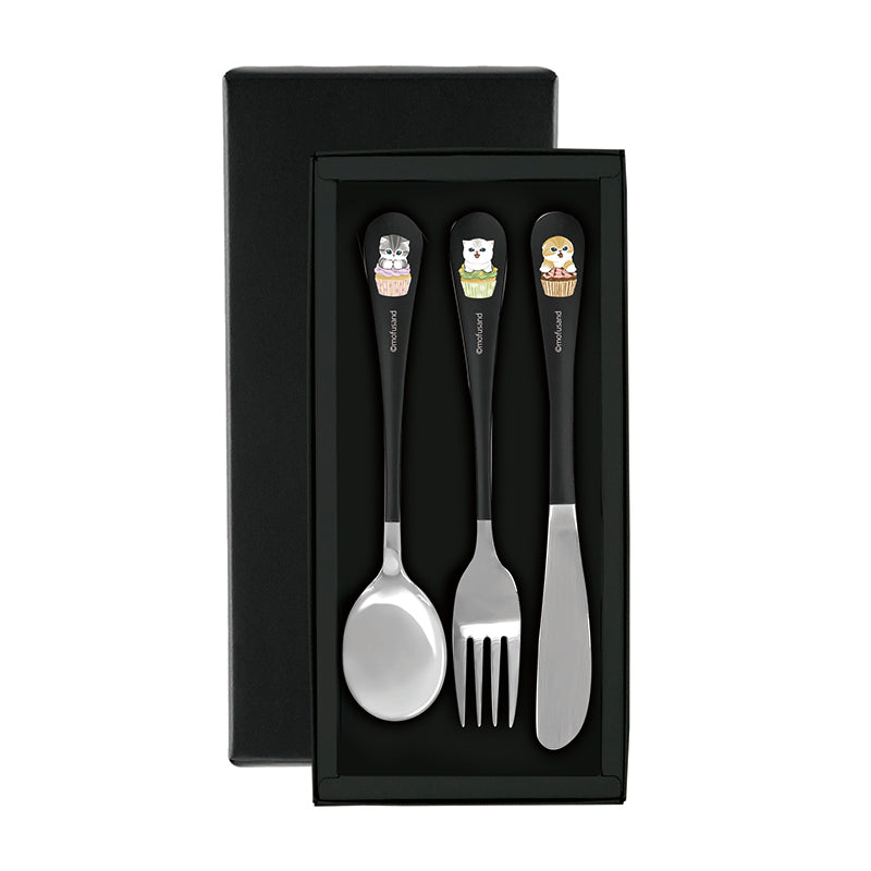 mofusand Cutlery set gift box (cupcake Nyan)