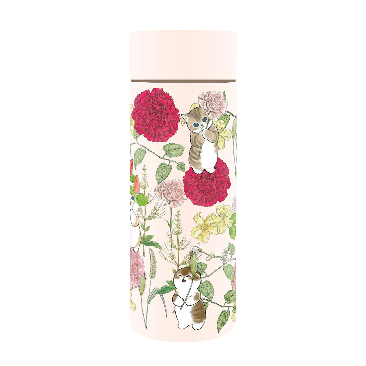 mofusand×日比谷花壇 ステンレスボトル 300ml(カーネーション