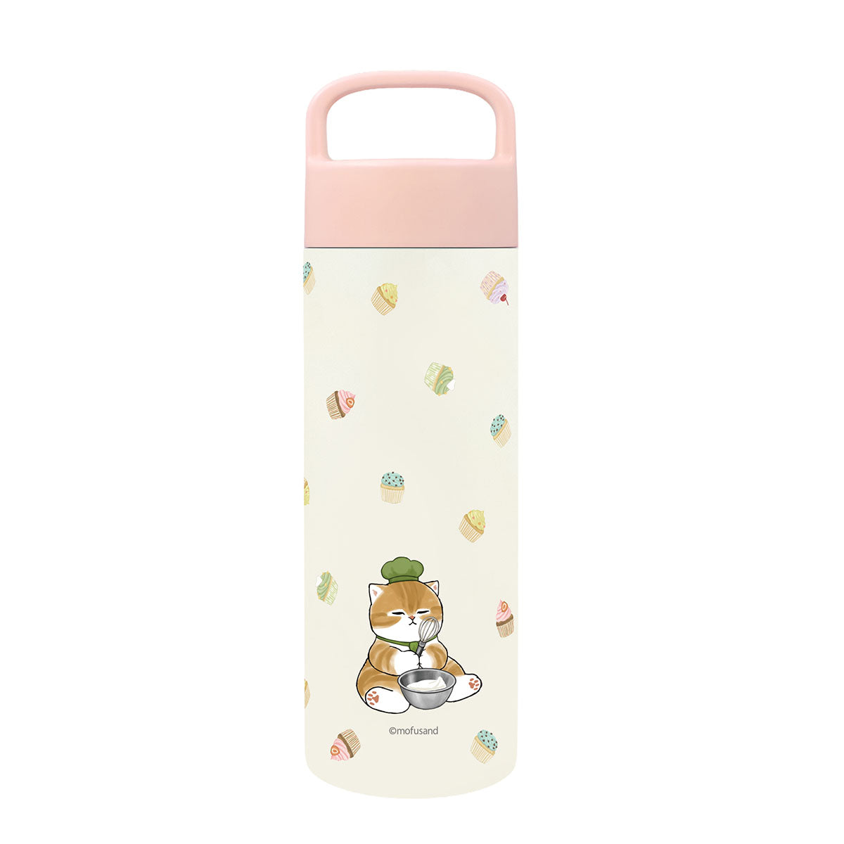 mofusand ハンドル付きステンレスボトル500ml(パティシエにゃん)
