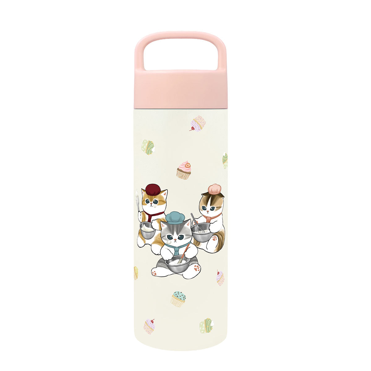 mofusand ハンドル付きステンレスボトル500ml(パティシエにゃん