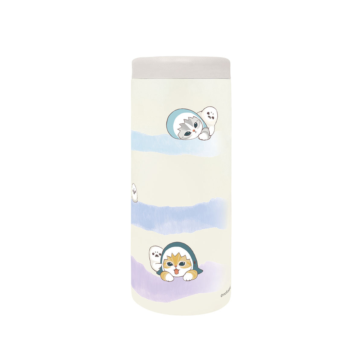 mofusand 多功能水瓶580ml(粉彩鲨鱼猫)