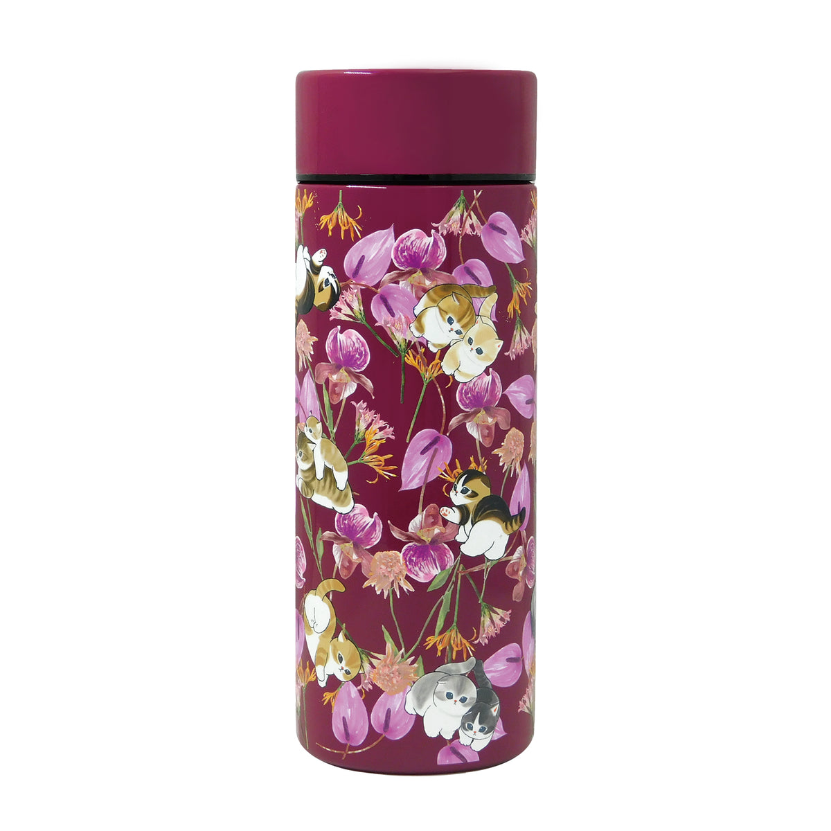 mofusand×日比谷花壇 ステンレスボトル300ml(アンスリウム)