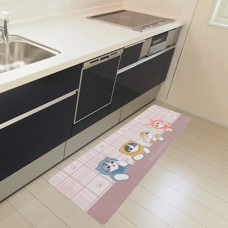 mofusand PVCキッチンマット(ゆるにゃん)