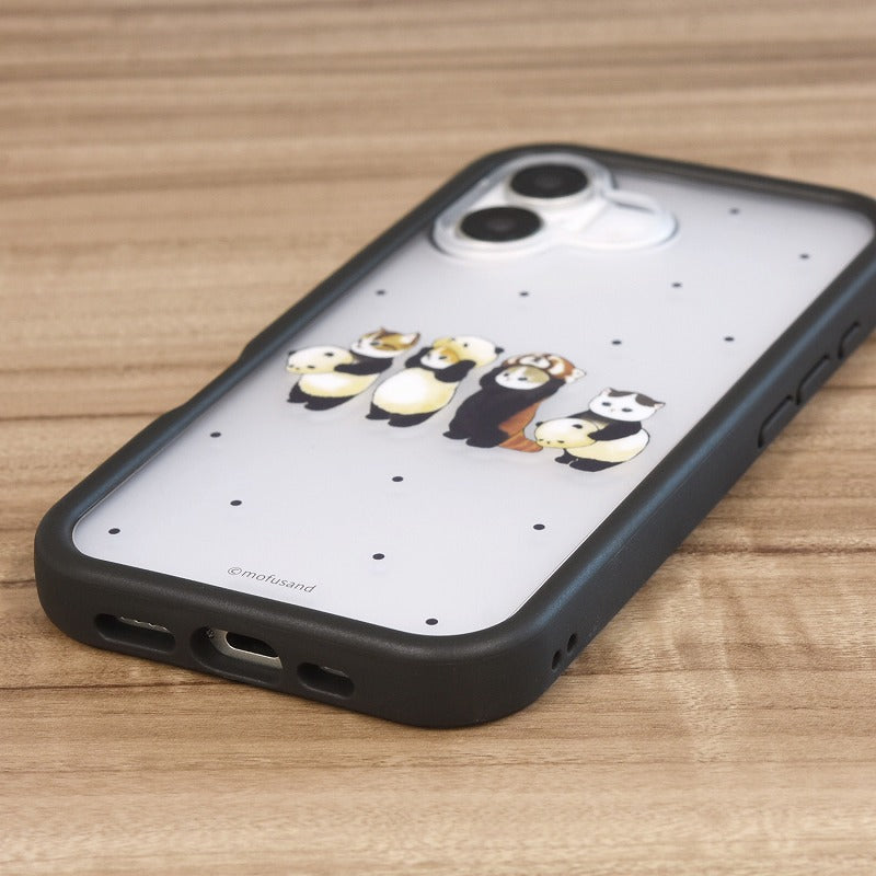 mofusand 計劃框架iPhone兼容外殼(黑色)