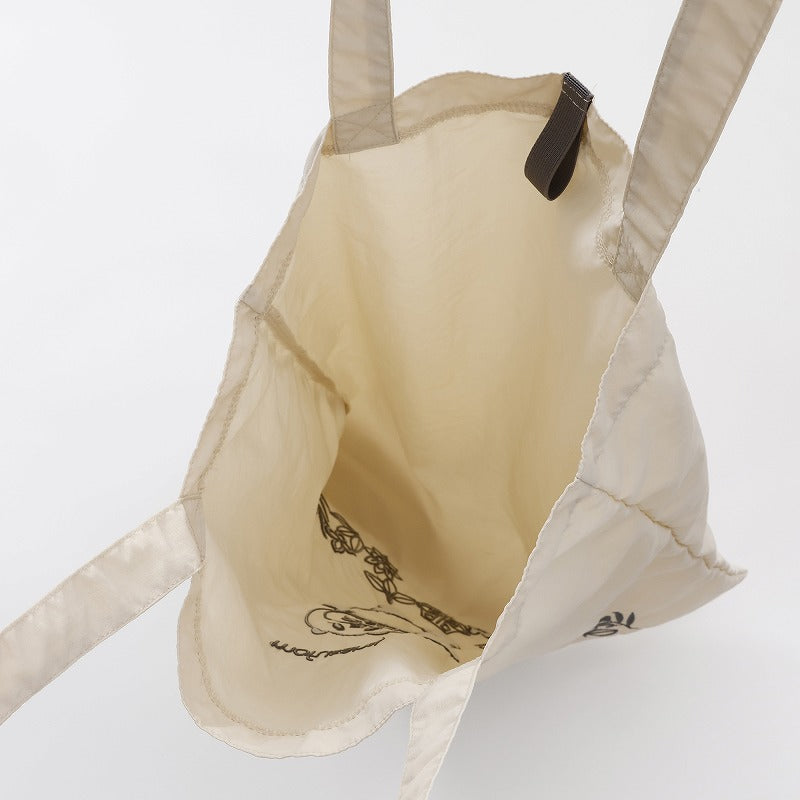 mofusand 刺繍トートバッグ パンダにゃん ホワイト