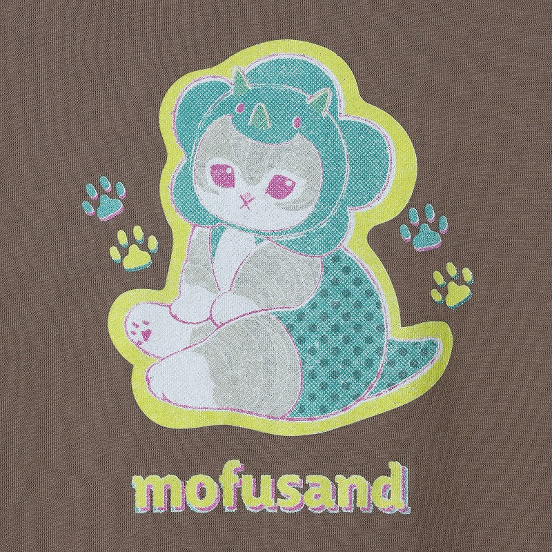 mofusand Retro hoodie kaijunyan khaki