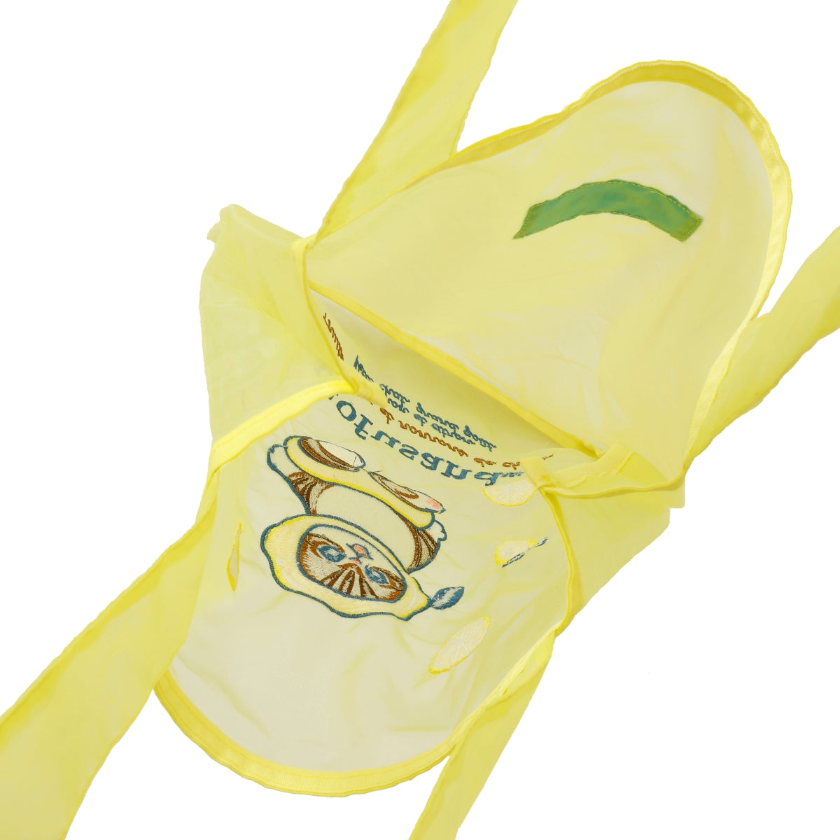 mofusand オーガンジーバッグ レモン イエロー