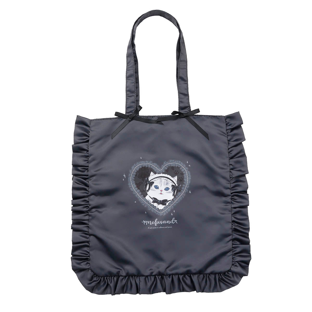mofusand バレエコア トートバッグ くろりぼにゃん ブラック