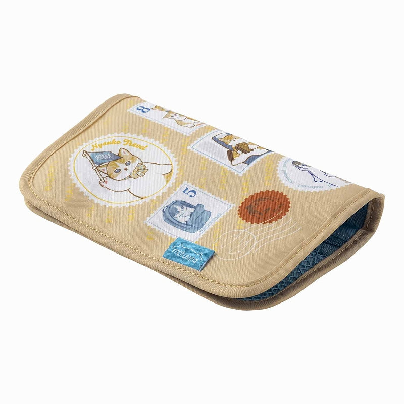 mofusand パスポートも入るマルチポーチ(切手)