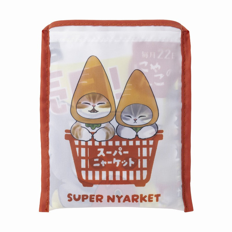 mofusand スーパーニャーケット ポケッタブルエコバッグ(チラシ風)