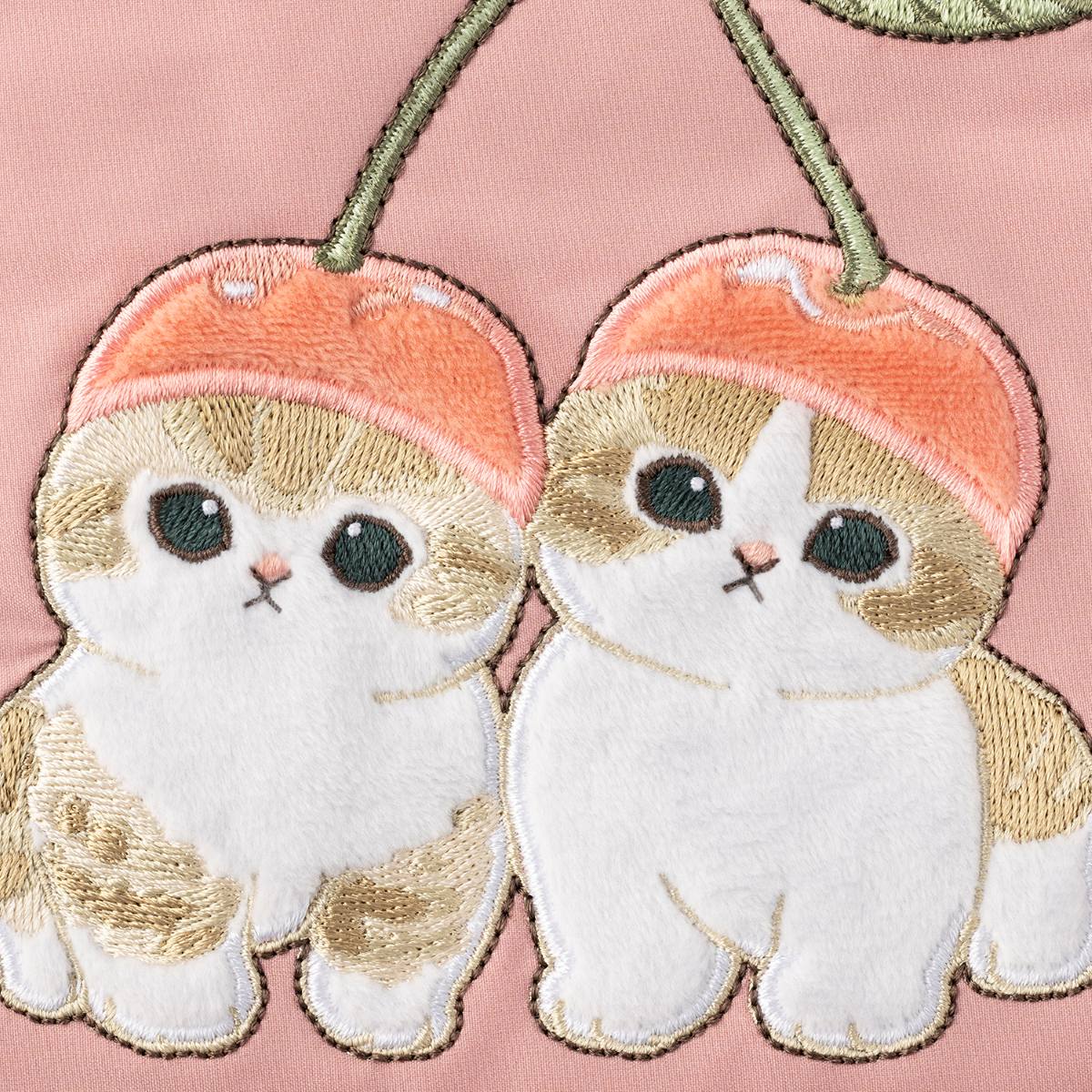 mofusand 리본 토트백 (핑크)