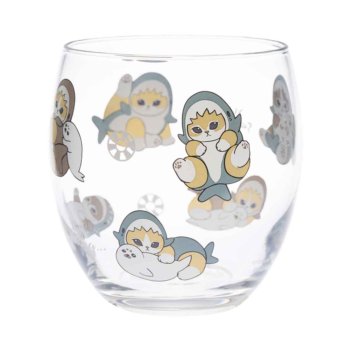 mofusand HELLO! Shark Meow Cocoon Glass