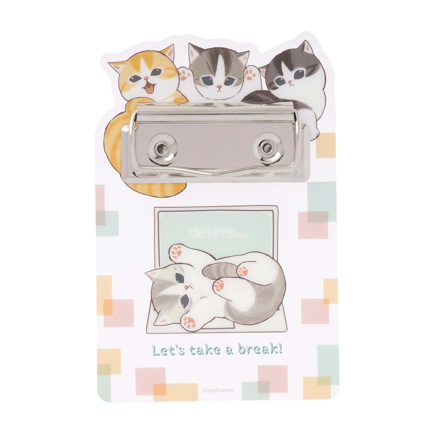 mofusand 上班搗蛋貓附便利貼 壓克力文件夾