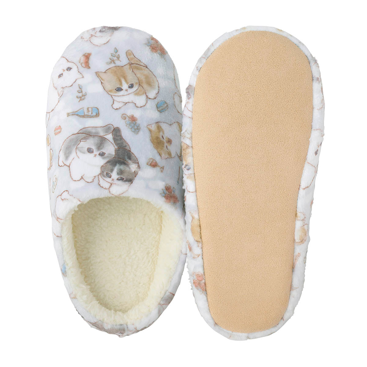 mofusand Warm Oversized Room Shoes (Paris Meow)