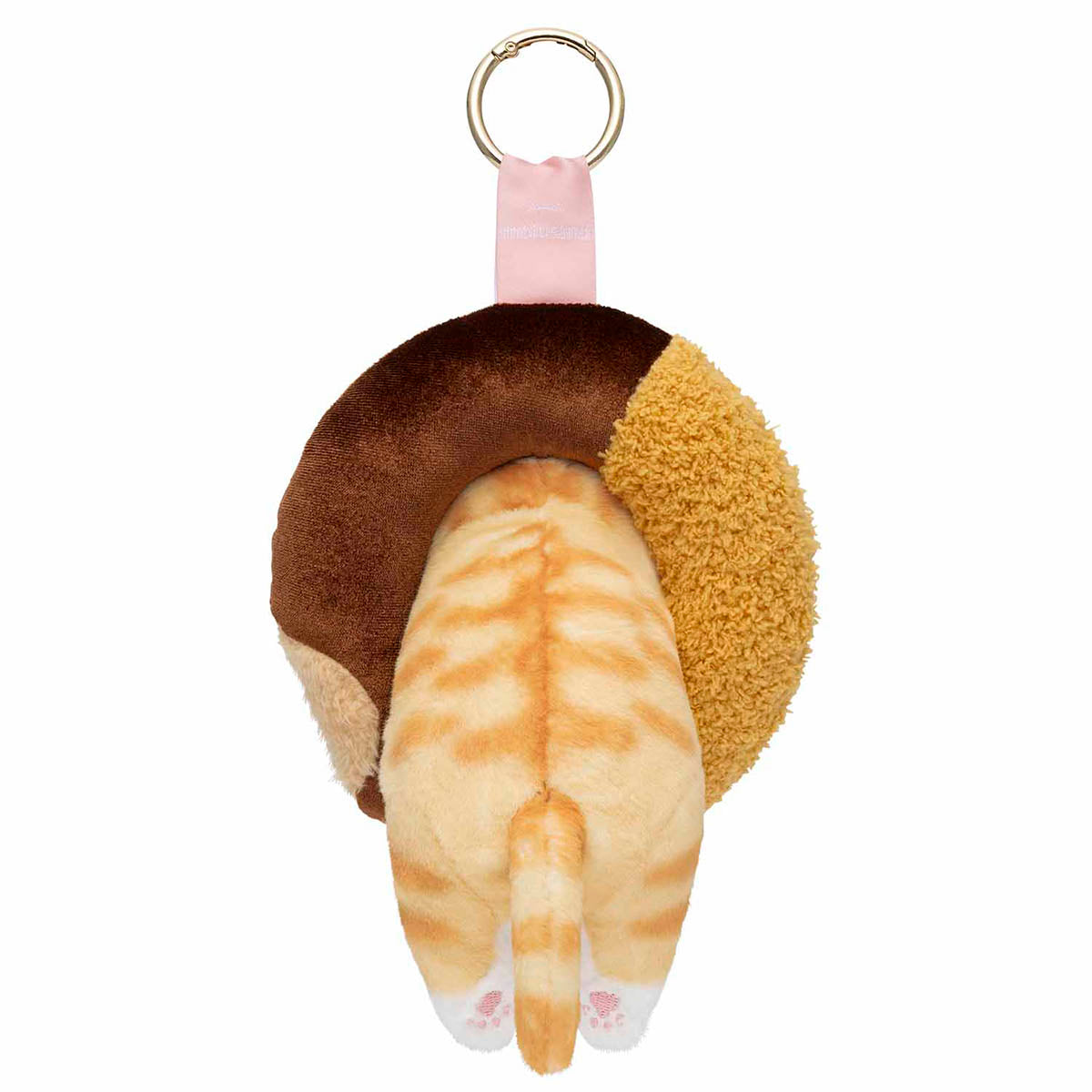 mofusand COFFEE AND DONUTS Mascot Keychain (Half Chocolate)