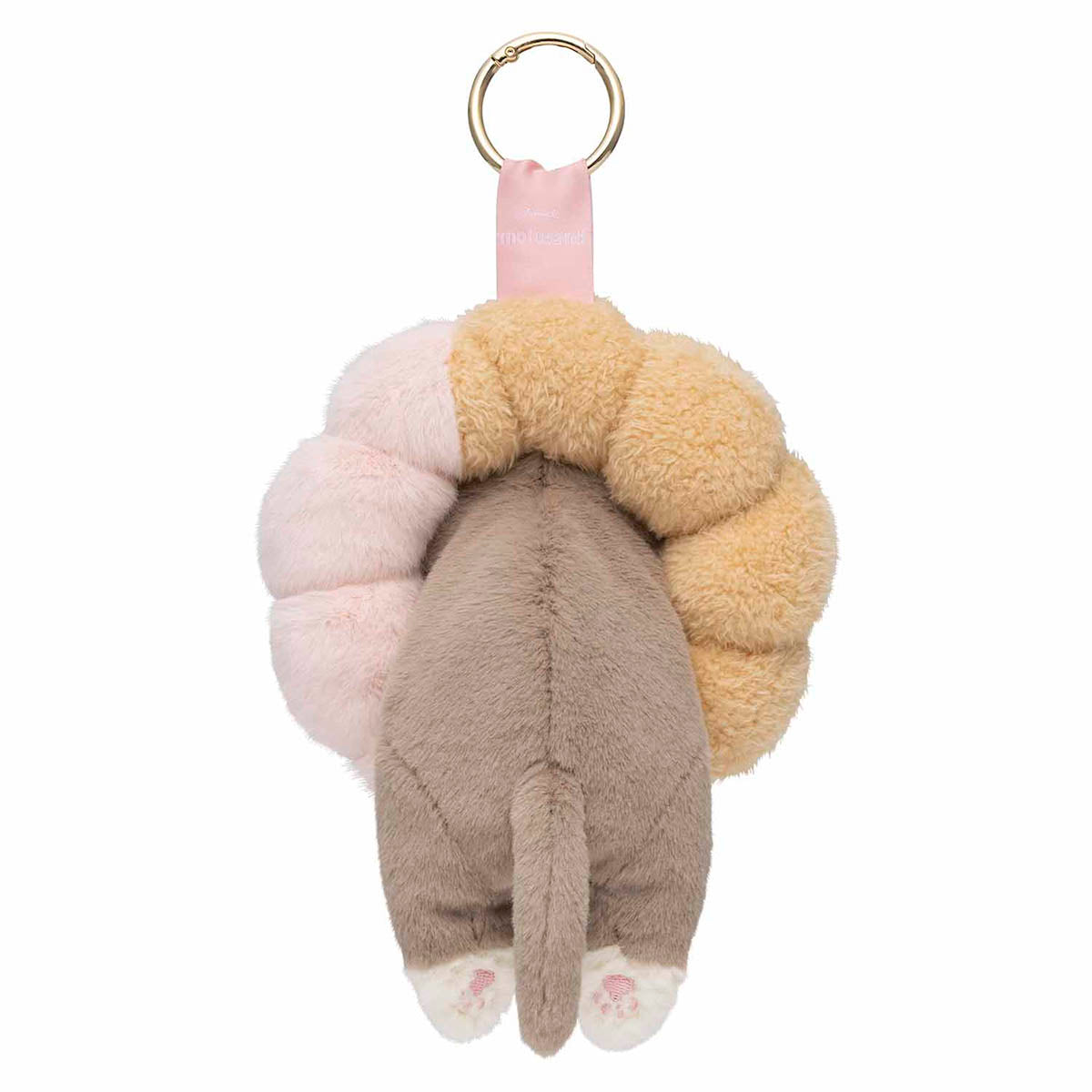 mofusand COFFEE AND DONUTS Mascot Keychain (Strawberry Cruller)