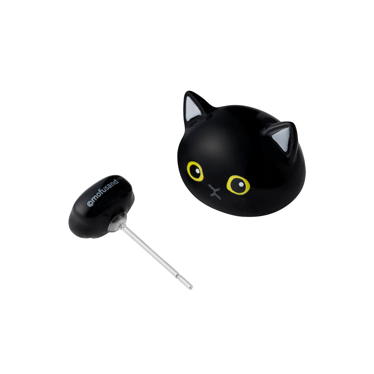 mofusand Double Face Earrings (Black)