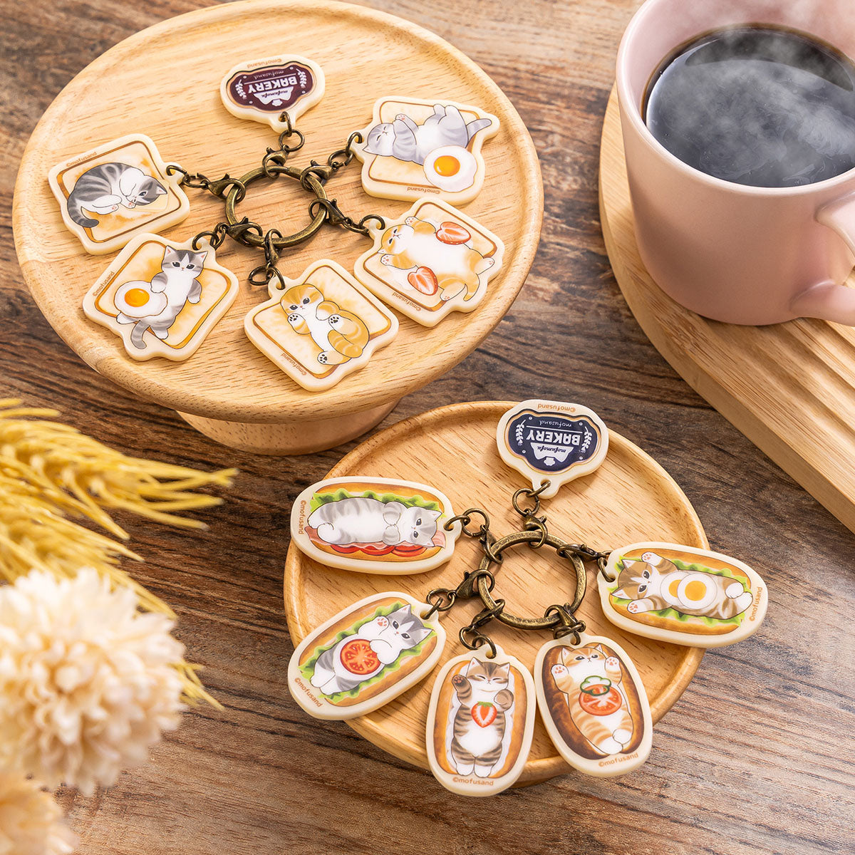 mofusand もふもふベーカリー 6連アクリルチャーム(食パン)