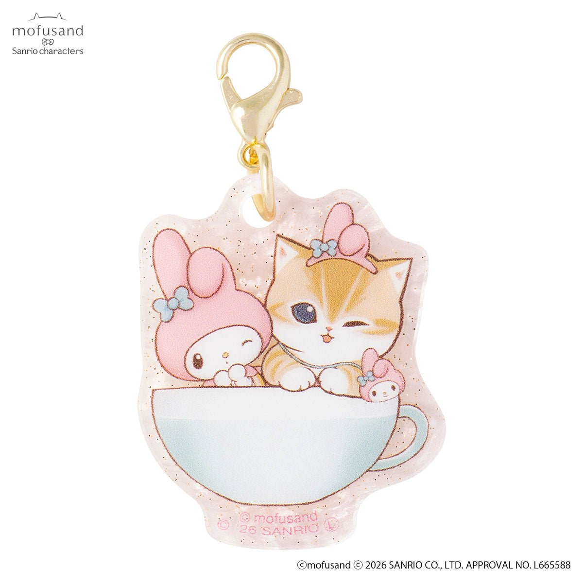 mofusand x Sanrio Characters Trading Marble Acrylic Charm (All 6 Types)