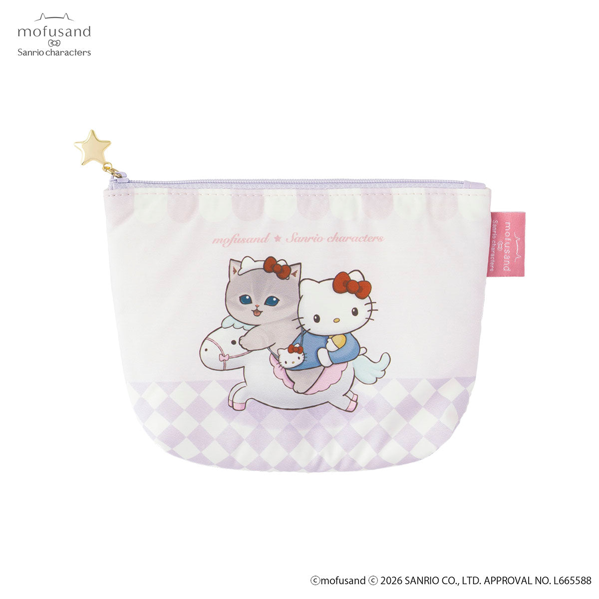 mofusand×サンリオキャラクターズ ポケットティッシュが入るポーチ