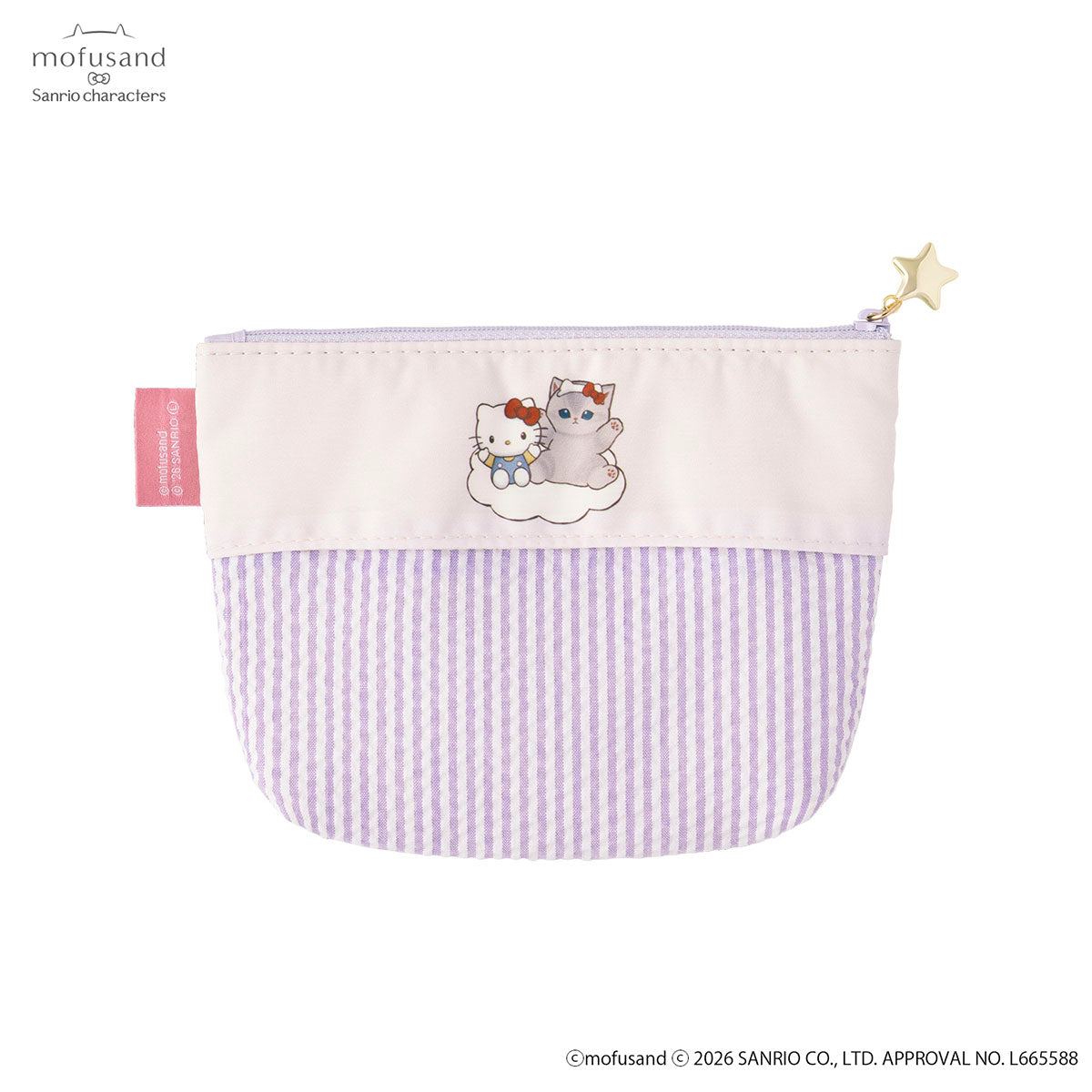 mofusand×三丽鸥 口袋纸巾收纳包 (凯蒂猫)