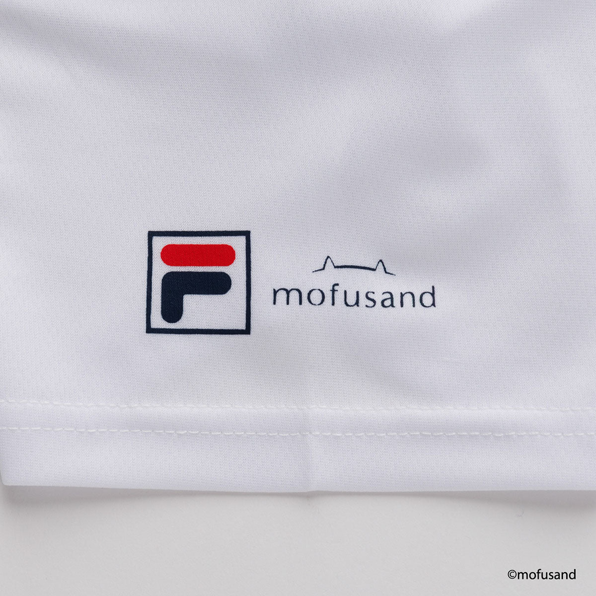 mofusand×FILA S/S T-shirts(WHITE・BJ cat)