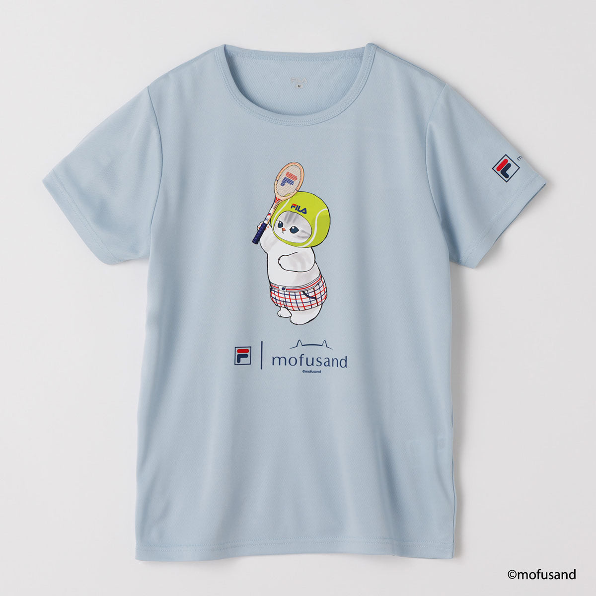 mofusand×FILA S／S T-shirts(SAX・Tennis ball) | mofusandもふもふ