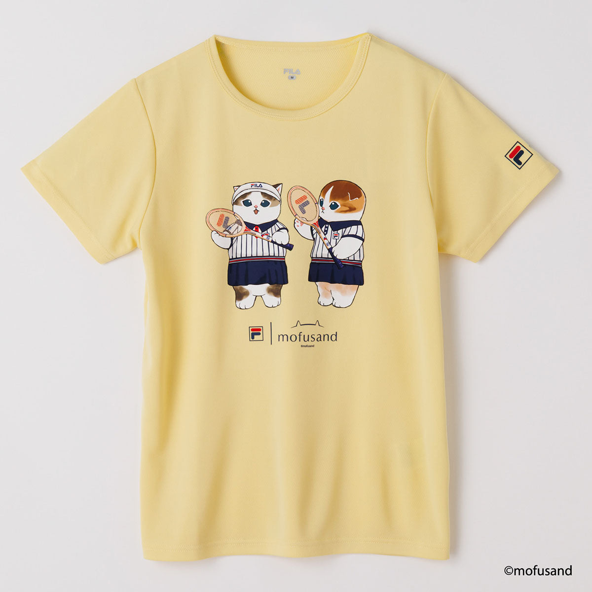 mofusand ✖️FILA Ｔシャツ　2枚セット mofusand×FILA S／S T-shirts(L.YELLOW・pair cats) | mofusand