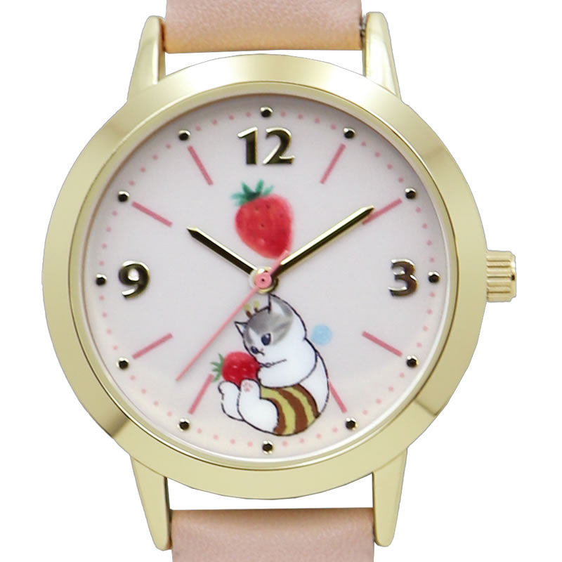 mofusand Leather watch (bee)