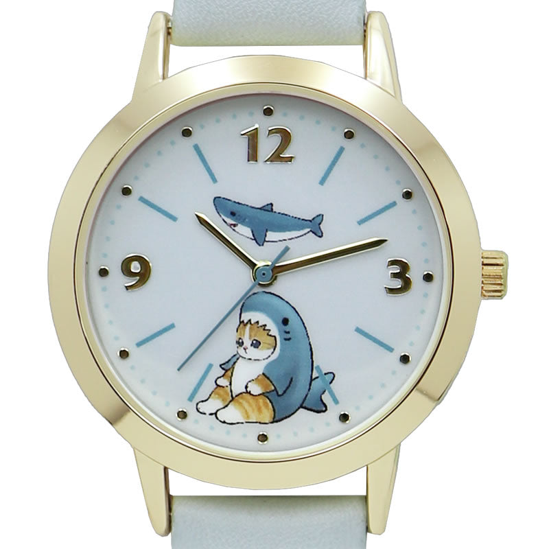 mofusand Leather watch (shark 1)