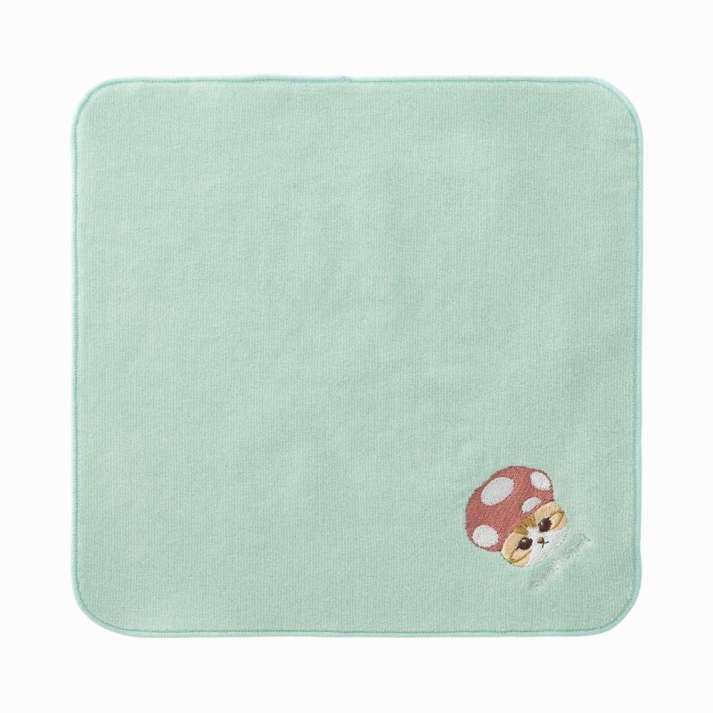 mofusand Nyanko One Point Embroidery Hand Towel (Kinoko Nyan)
