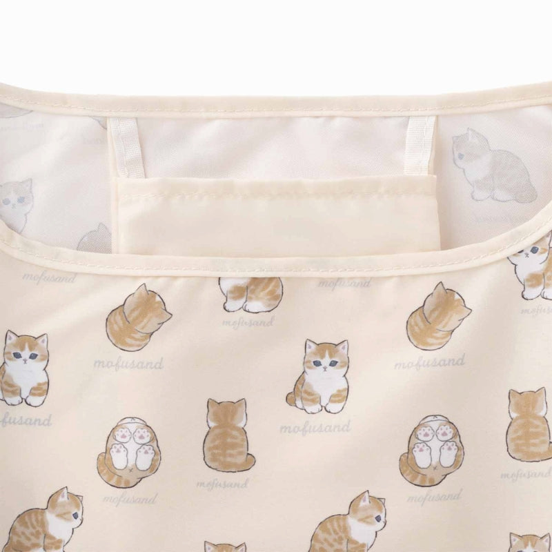 mofusand Mofumofu Store 2way Ribbon Marche Bag (Cream X Grey)