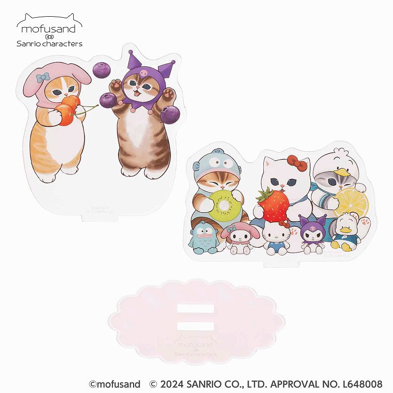 mofusand× Sanrio Characters Large Layer Acrylic Stand (Fruit)