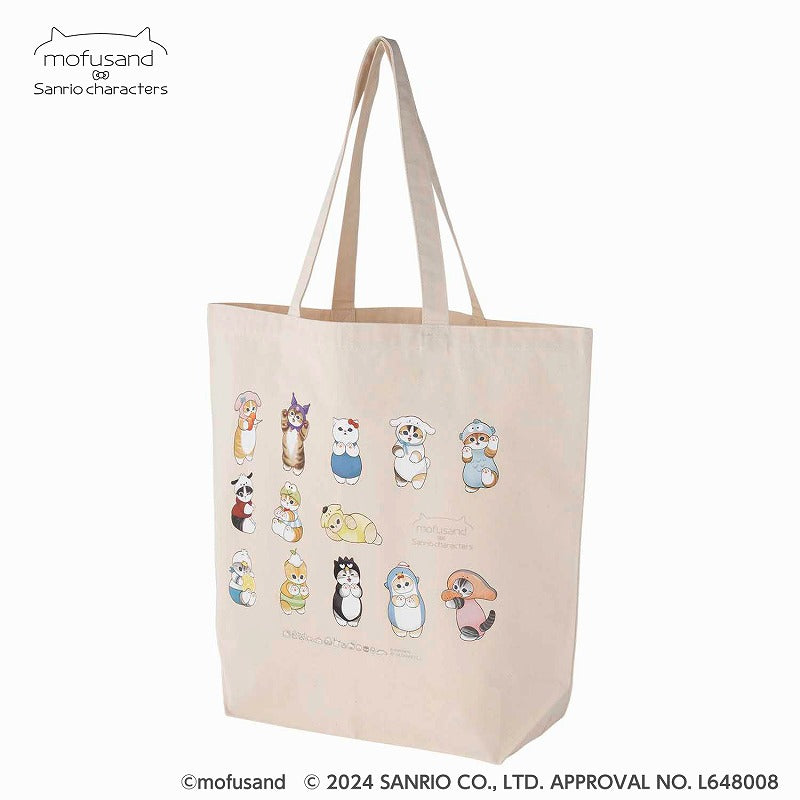 mofusand×サンリオキャラクターズ 大きめトートバッグ(みんな集合)