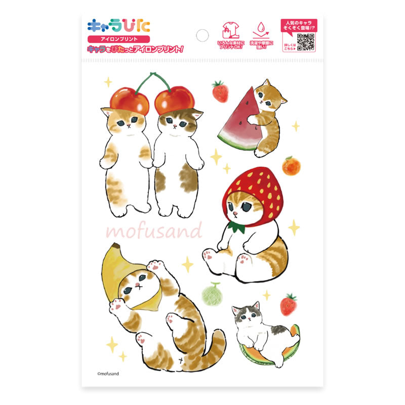 mofusand キャラぴた アイロンプリントシート①A55 | mofusandもふもふ