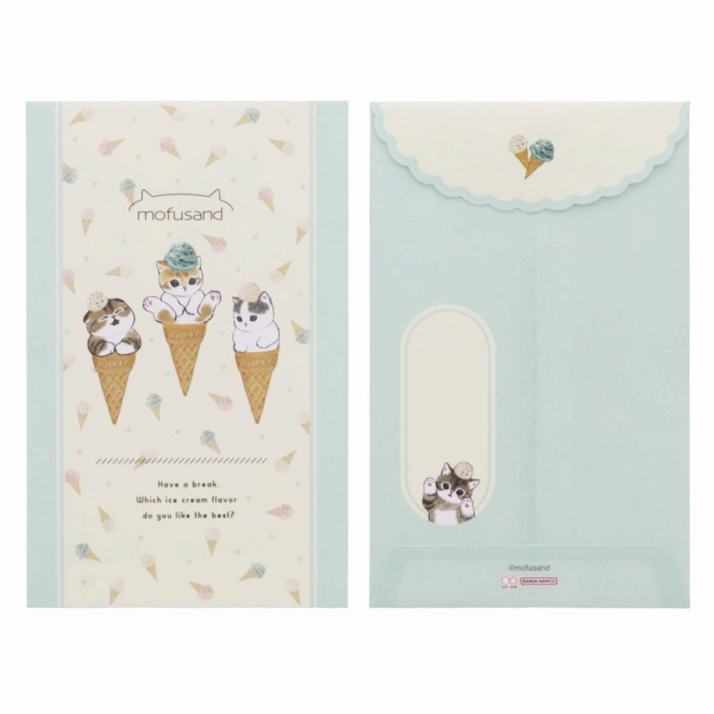 mofusand Daikut mini letter set (ice cream)