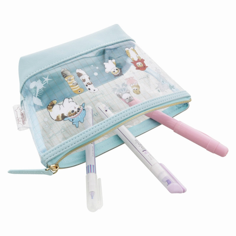 mofusand クリアポーチ舟形(海の生き物にゃん)