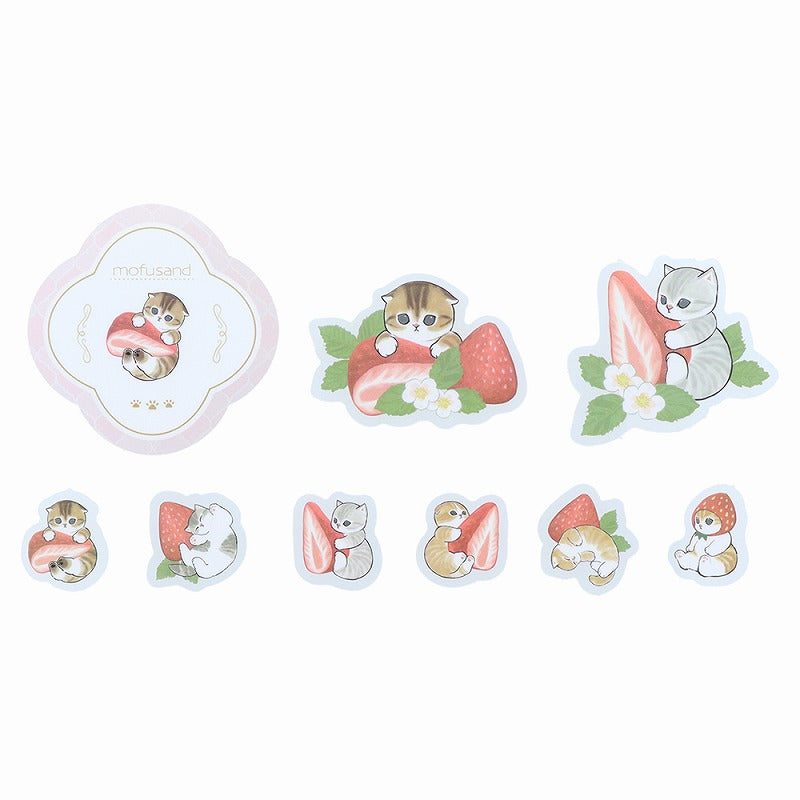 mofusand Clear Peace Seal (딸기 차)