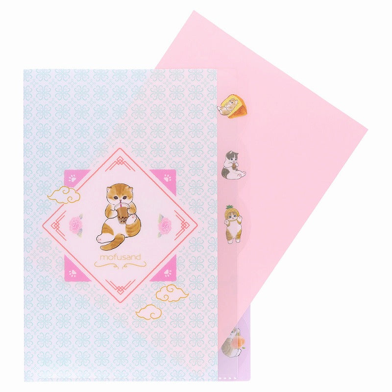 mofusand 다이 -컷 클리어 파일 5p (tapioca)