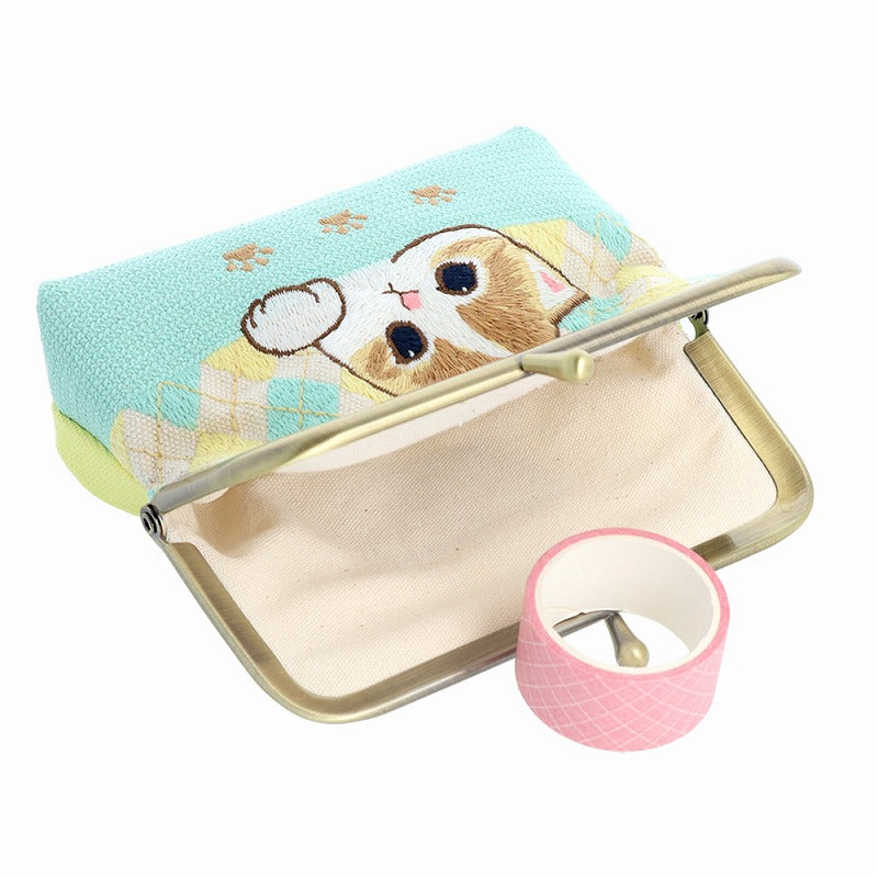 mofusand 타타미 자수는 구강 미니 파우치 (Ashita)