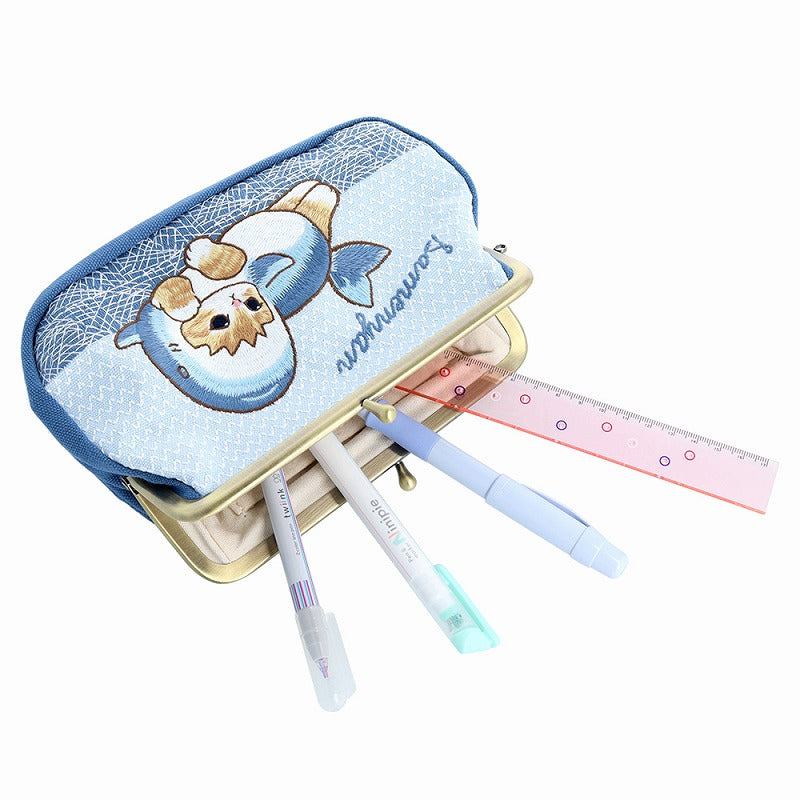 mofusand Tatami embroidery pouch (shark Nyan)