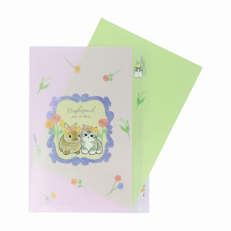 mofusand Die -cut clear file 5P (pink)