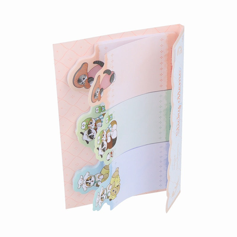 mofusand× Sanrio Characters Die Cut Sticky note (orange)