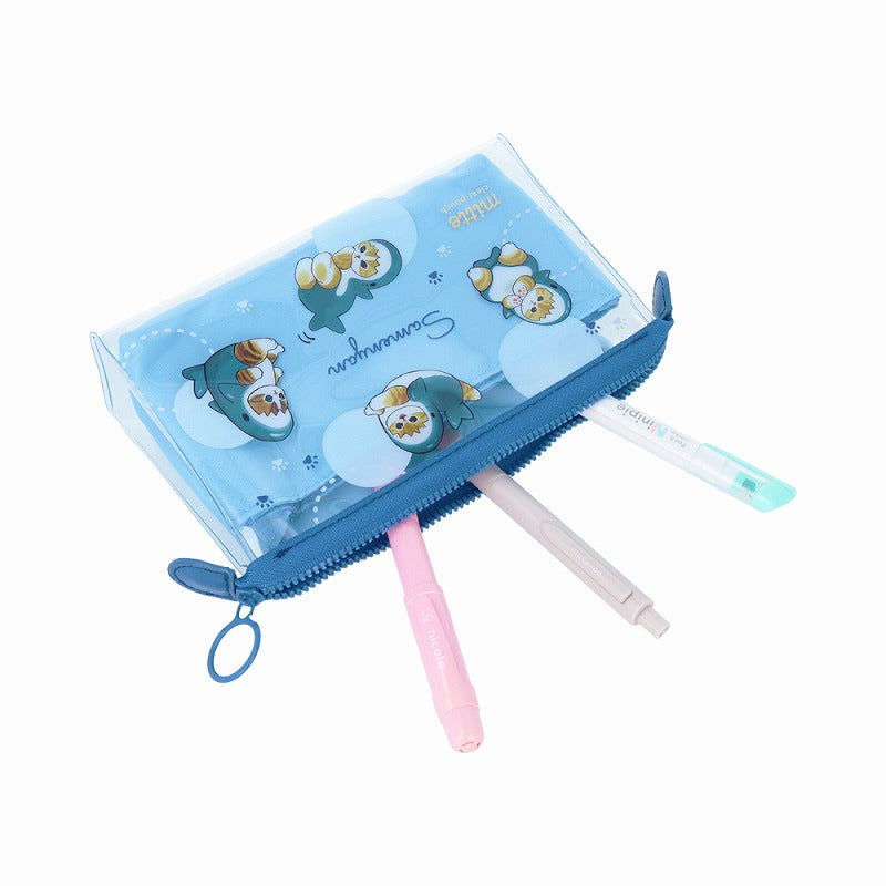 mofusand Clear Pouch Machi MITTE (Shark Meow)