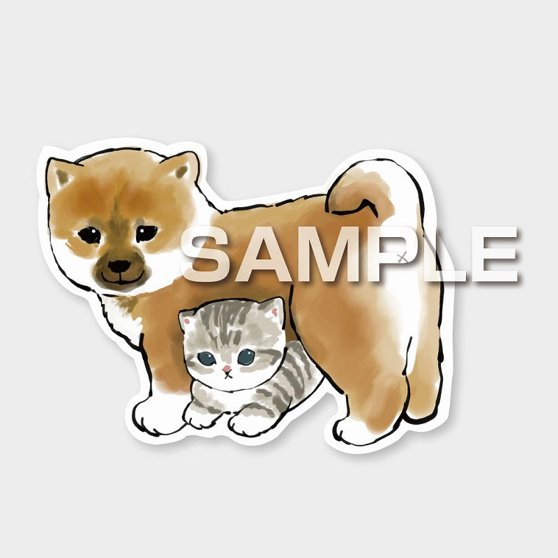 mofusand 刺繍ワッペンシール(ねこ&シバ)