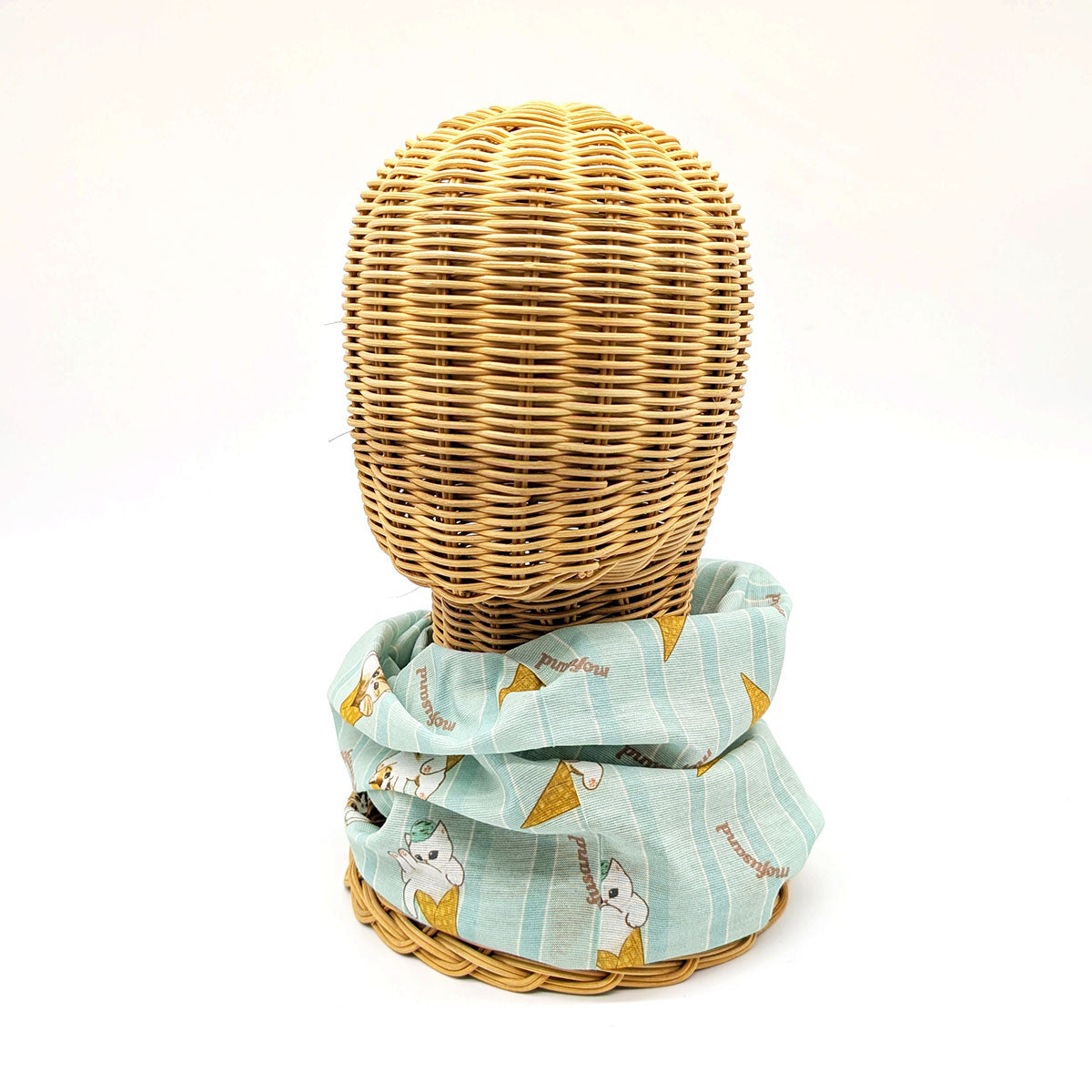 mofusand ネックカバー(ストライプアイス柄)