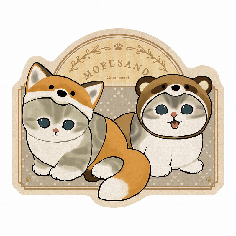 mofusand Travel sticker (11) fox Nyan and Tanuki Nyan